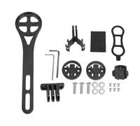 Support d'ordinateur de vélo en Alliage d'aluminium, Support Avant étendu pour Cyclistes Bryton, léger, Robuste, Finition Mate, Conception Creuse, Installation Facile, Accessoires (Noir)