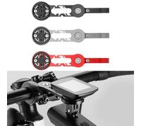 Support d'ordinateur de vélo en aluminium avec rotation à 360° pliable | Design, s'adapte à un guidon de 32 mm pour vélo de route, VTT, E-Bike, compatible avec Cateye pour Bryton, comprend 3 bases