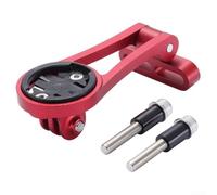 Support d'ordinateur de vélo en aluminium CNC rouge compatible avec Garmin Edge 20 25 200 500 510 520 800 810 820 1000 1030 Touring Plus pour tige de vélo de route et VTT moins de 32 mm (rouge)