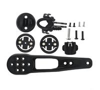 Support d'ordinateur de vélo en nylon compatible avec Garmin pour Bryton, Cateye et H31 CP10 CP20, support d'extension de potence de guidon avec base légère pour équipement de cyclisme de route