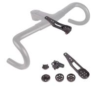 Support d'ordinateur de vélo en nylon pour Garmin Bryton Cateye modèles H31 | CP10 CP20 avec adaptateur pour caméra de sport et bande de fixation Noir