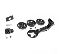 Support d'ordinateur de vélo pour Garmin Wahoo Bryton Gps compatible avec Trek Madone Slr7 9 Cadre noir ABS Kit de support (long)