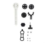 Support d'ordinateur de vélo pour guidon intégré, support d'extension centrale compatible avec Garmin Bryton pour Cateye, support GPS en nylon avec adaptateur de lumière et 3 bases pour vélo de route