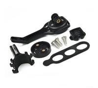 Support d'ordinateur en aluminium compatible avec Garmin pour vélos avec support de potence et options de base Noir