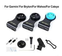 Support d'ordinateur en carbone 3K pour Garmin et Bryton - Extension de potence de vélo fiable (pour Cateye)