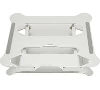 Support d'ordinateur portable Argent portable de bureau pliable, pliable, angle réglable en alliage d'aluminium ordinateur de refroidissement