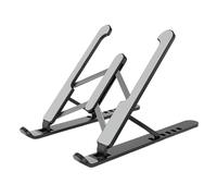 Support d'ordinateur Portable, support réglable pour ordinateur Portable, support de refroidissement pliable pour ordinateur Portable Noir