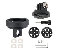 Support d'ordinateur pour vélo Brompton, noir anodisé | Kit d'entretoises stables pour Bryton, support de phare de vélo pliable, support de fourche pour Garmin,