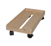 Support d'ordinateur réglable avec roulettes - Support pour PC mobile et unité centrale - Support sous le bureau - Pour imprimante et ordinateur - Taille L