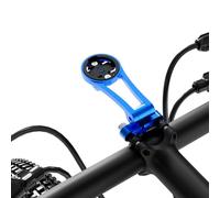 Support d'ordinateur réglable de 32 mm pour Garmin Edge Explore, en alliage d'aluminium, support avant pour GPS, lampe de poche et caméra d'action, compatible avec Bryton, Wahoo et Cateye Bleu