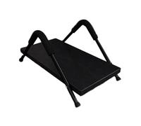 Support d'ordinateur sous le bureau, support d'ordinateur for tour de bureau, avec clôture de protection, s'applique au café Internet de la chambre à coucher du bureau, peut supporter 50 kg(Black)