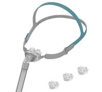 Support d'oreiller de nez de masque de CPAP fit, support complet de tube de ceinture de tête de CPAP avec l'oreiller de nez de CPAP de taille S/M/L, joint doux pour améliorer le confort de port