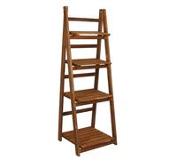 Support d'organisation en Bois à 4 Niveaux, étagère à échelle, unité d'affichage, Bibliothèque de Maison, Pots de Fleurs Pliables, échelle de Rangement Pliable, Support de