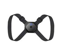Support dorsal intelligent avec rappel de vibration - Correcteur de posture réglable pour adolescents - Appareil de fitness à domicile - Confortable - Noir - 20 x 15 cm