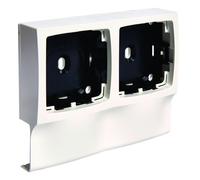 Support double appareillage saillie Legrand pour ATA12/16x30, Pure - HAGER ATA123499016