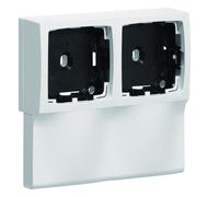 Support double appareillage saillie Legrand pour ATA12/20x50, Pure - HAGER ATA125499016
