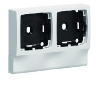 Support double appareillage saillie Legrand pour ATA12x20, Pure - HAGER ATA122499016
