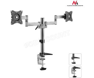 Support Double-écran à fixer Maclean MC-714 de 13" à 27" (8kg max)