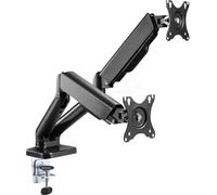 Support double-écran à fixer T'nB Ergo Flex Dual 17"-32" (9kg max) (Noir)
