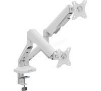 Support double-écran à fixer T'nB Ergo Flex Dual 17"-35" (12kg max) (Blanc)