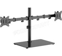 Support de bureau pour deux écrans - GEMBIRD - MS-D2ST-01 - Noir - 17''-32'' - Charge max 9 kg