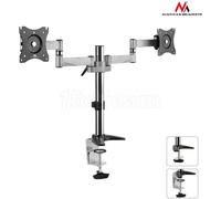 Maclean Support de moniteur MC714 2 plateaux 13"–27" 360° Double LCD/LED VESA 75x75 100x100