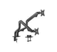 Gembird MA-DA2-02 support d'écran plat pour bureau 81,3 cm (32") Noir