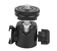 Support Double Hot Shoe, Alliage CNC, Multi-fonction, Montage 1 / 4in et 3 / 8in, Noir - Compatible Micros, Moniteur, Éclairage, Polyvalent pour Appareil Photo