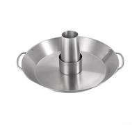 Support double oreille en acier inoxydable pour rôtir la dinde et le poulet avec fonction de plateau de barbecue sur les barbecues et les fours à charbon de bois