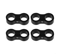 Support Double Trou pour Ligne Huile Auto | Alliage pour aluminium , résistance supérieure, finition noire , pour usage intensif