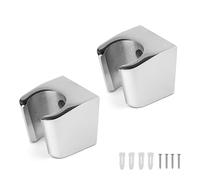 Support Douchette, 2 Pièces Support de Douche en Alliage de Zinc Argenté, Shower Head Holders Muraux Avec Vis, Petit et Facile à Installer, Compatible Avec la Plupart des Pommeaux de Douche 0XBIT