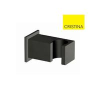 Support douchette mural carré Noir Mat - CRISTINA ONDYNA PD44813