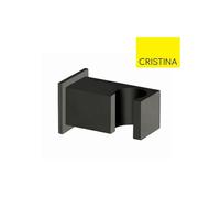 Support douchette mural carré Noir Mat - CRISTINA ONDYNA PD44813