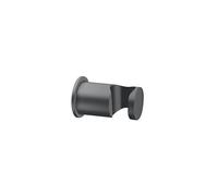 Support Douchette Rond Mural Laiton Chrome Noir Brosse Robinetterie HYDROTHERAPIE - CRISTINA ONDYNA PD44975