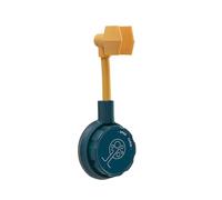 Support Douchette Support de douche à ventouse réglable, support de pomme de douche universel, support de salle de bain, buse de Base, sans poinçon(Blue Orange)