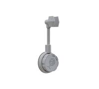 Support Douchette Support de douche à ventouse réglable, support de pomme de douche universel, support de salle de bain, buse de Base, sans poinçon(Gray)