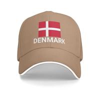 Support drapeau du Danemark Casquettes danoises pour hommes et femmes I Stand avec casquette de baseball du Danemark Chapeaux de camionneur, naturel, Taille unique