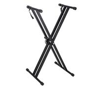 Support du Clavier à Double Ciseaux, Prise en de Clavier Musical Musical électronique, Support pour Clavier avec Sangles de Sécurité pour 61, 76 et 88 Claviers, de 10-15 kg
