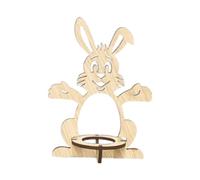 Support d'œufs en Bois, Deco Stande Pour Pâques, Support Décoratif Pour Pâques, Ornement En Bois, Décoration de Pâques à Poser, Cintre Décoratif Lapi, Support de Rangement pour Décoration, Lapin