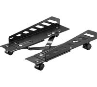 Support d'unité centrale mobile Gamping avec 4 roulettes Support d'unité centrale Chariot d'ordinateur Charge jusqu'à 25kg, Largeur réglable : 160-300 mm Chariot d'ordinateur
