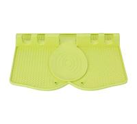 Support d'ustensile en Silicone, support de cuillère antidérapant avec tampon anti-goutte pour cuillères et pinces de cuisine (Vert clair)