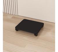 Support DVD Noir - Étagère et Rangement pour Jeux vidéo, présentoir CD, Support AV d'angle, Compatible avec Les Tours de Divertissement et Les platines vinyles (45x40cm)