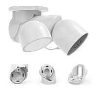 Support Eave pour Google Nest Cam avec projecteur et Nest Cam extérieur filaire, support de caméra extérieure en ABS avec housse de protection, support stable et durable pour une sécurité accrue