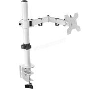 Support de Moniteur à Bras pour Ecrans jusqu'à 32" MARM1 Compatible VESA75 et VESA100 Blanc