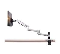 Support écran, Bras Ultra Long de Levage Libre de Mouvement Complet en Aluminium 10-38 Pouces LED Support de Moniteur LCD Support de Montage de Moniteur(XSJ8013C-Silver)