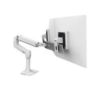 Ergotron - Bras LX pour Moniteur Dual Direct, Support de Bureau VESA. Convient à Deux moniteurs jusqu'à 25 Pouces, de 0,9 à 5kg chacun - Blanc (45-489-216)