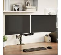 vidaXL Bras pour moniteur double 27 pouces max VESA 75/100 mm 20 kg