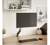 Support ecran - fixation ecran Vidaxl Bras pour moniteur unique 27 pouces max ressort à gaz 10 kg