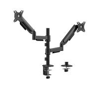 Support écran PC à ressort mécanique 2 écrans PC 17"-32", avec mât