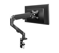 Support Ecran PC Bras de Moniteur Simple for écrans 17 à 30 Pouces jusqu'à 19,8 LB, Support Bureau réglable Ressort gaz Accessoires de Bureau(Noir)